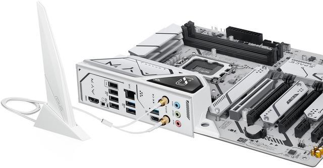Alt view image 6 of 8 - ASUS Z790-AYW WIFI W II Intel Z790 (LGA 1700) ATX motherboard with PCIe 5.0, three M.2 slots, 12+1 DrMOS, DDR5, WIFI 6, Realtek 2.5Gb LAN, HDMI, rear USB 10Gbps Type-C and Type-A, front USB 10Gbps Type-C, Thunderbolt (USB4), Aura Sync