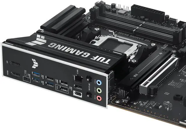 Alt view image 7 of 9 - ASUS TUF GAMING B650E-E WIFI AMD AM5 B650 ATX motherboard, 8+2+1 80A DrMOS stage, DDR5, PCIe 5.0 Ready, 3x M.2, Wi-Fi 6E, 2.5 Gb LAN, DisplayPort, HDMI, USB 20Gbps Type-C, BIOS FlashBack, Aura Sync