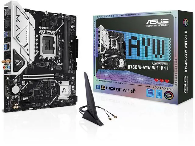ASUS B760M-AYW WIFI D4 II Intel B760 (LGA 1700) microATX