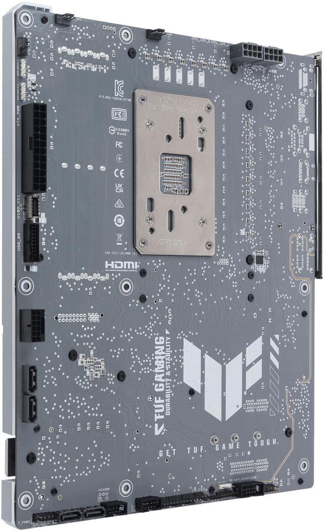 Alt view image 8 of 13 - ASUS TUF GAMING B850-BTF WIFI W AMD B850 ATX motherboard, hidden-connector design, 14+2+1 80A DrMOS power stages, DDR5, PCIe 5.0 Ready, 3x M.2, Wi-Fi 7, 2.5Gb LAN, DP, HDMI, USB 20Gbps Type-C