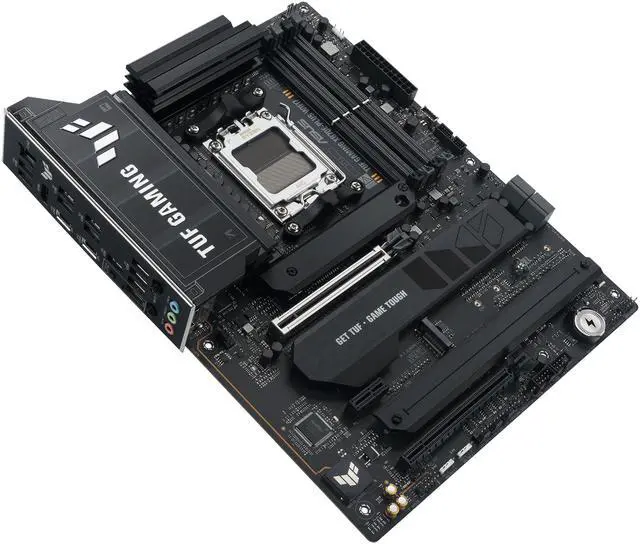 Alt view image 5 of 9 - ASUS TUF GAMING X870E-PLUS WIFI7 AMD X870E ATX Motherboard with 16+2+1 80A Power Stages, DDR5 Support with AEMP, PCIe 5.0 x16 with PCIe Slot Q-Release Slim, Four M.2 Slots, WiFi 7 with ASUS WiFi Q-Antenna