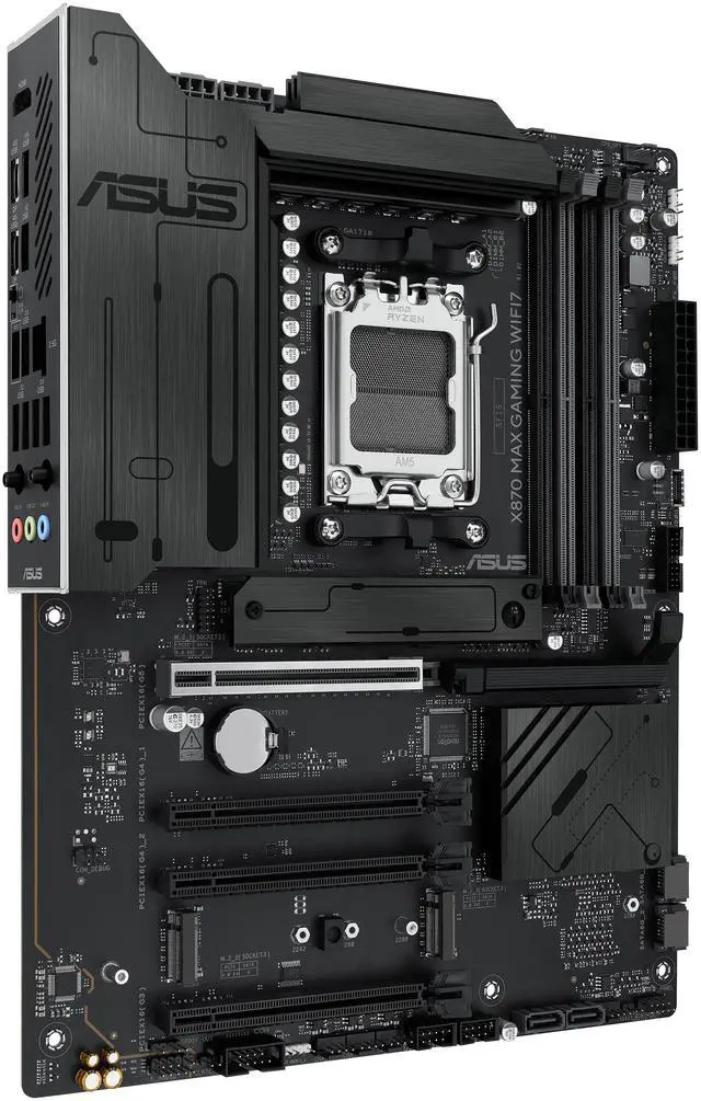 Alt view image 3 of 11 - ASUS X870 MAX GAMING WIFI7 Supports DDR5, PCIe 5.0, Wi-Fi 7, USB4 Type-C, Aura Sync, and Powerful 12+2+1 Power Stages for Elite Gaming