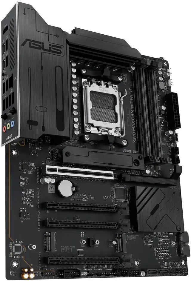 Alt view image 4 of 11 - ASUS X870 MAX GAMING WIFI7 Supports DDR5, PCIe 5.0, Wi-Fi 7, USB4 Type-C, Aura Sync, and Powerful 12+2+1 Power Stages for Elite Gaming