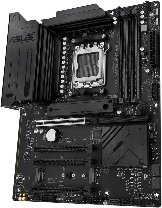 Alt view image 5 of 11 - ASUS X870 MAX GAMING WIFI7 Supports DDR5, PCIe 5.0, Wi-Fi 7, USB4 Type-C, Aura Sync, and Powerful 12+2+1 Power Stages for Elite Gaming