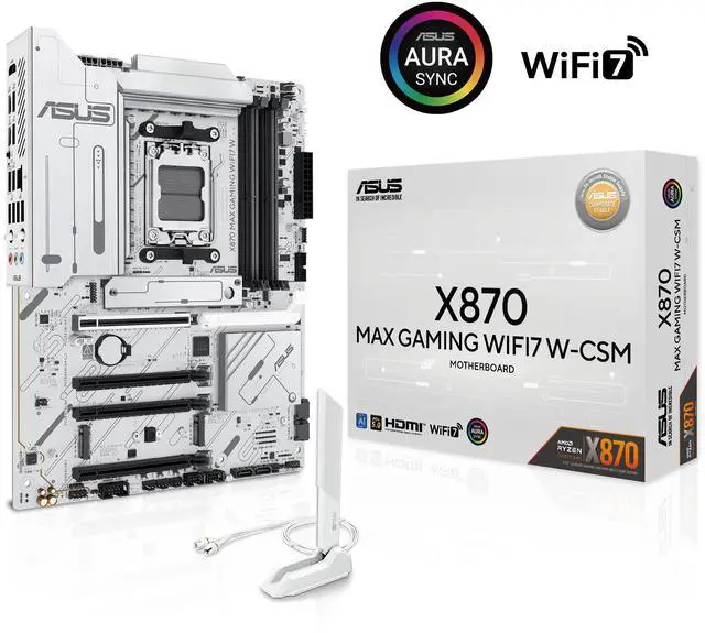 Alt view image 11 of 13 - ASUS X870 MAX GAMING WIFI7 W offers DDR5, PCIe 5.0, Triple M.2, Wi-Fi 7, USB4 Type-C, AI Cooling II, Aura Sync, and 12+2+1 Power Stages