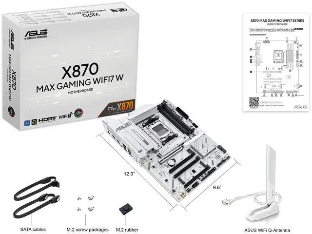 Alt view image 13 of 13 - ASUS X870 MAX GAMING WIFI7 W offers DDR5, PCIe 5.0, Triple M.2, Wi-Fi 7, USB4 Type-C, AI Cooling II, Aura Sync, and 12+2+1 Power Stages