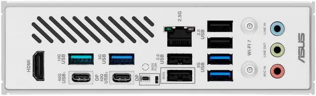 Alt view image 8 of 13 - ASUS X870 MAX GAMING WIFI7 W offers DDR5, PCIe 5.0, Triple M.2, Wi-Fi 7, USB4 Type-C, AI Cooling II, Aura Sync, and 12+2+1 Power Stages