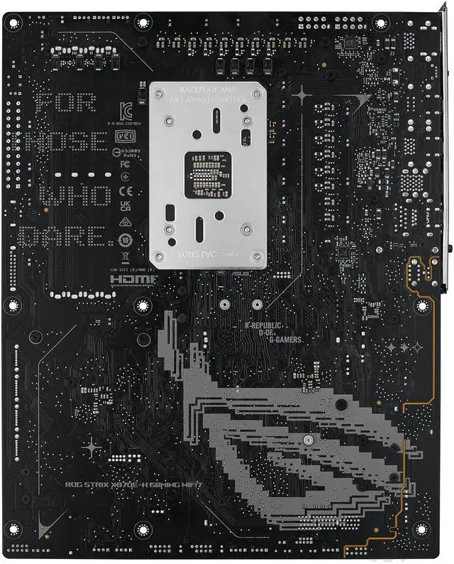 Alt view image 9 of 13 - ASUS ROG STRIX X870E-H GAMING WIFI7 AMD X870E-H ATX motherboard with 16+2+1 power stages, Dynamic OC Switcher, Core Flex, DDR5 AEMP, WiFi 7, 4x M.2, PCIe 5.0, Q-Release, dual USB4 ports and USB 10Gbps Type-C