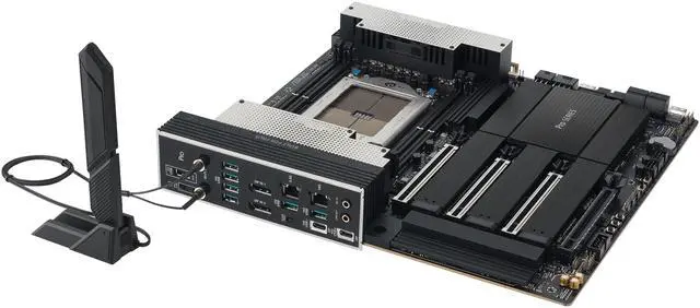 Alt view image 8 of 12 - ASUS Pro WS TRX50-SAGE WIFI A AMD TRX50 TR5 CEB workstation motherboard, CPU & memory overclocking ready, robust 20 power-stage design, PCIe 5.0 x 16, M.2, USB4, 10 Gb & 2.5 Gb LAN, multi-GPU support