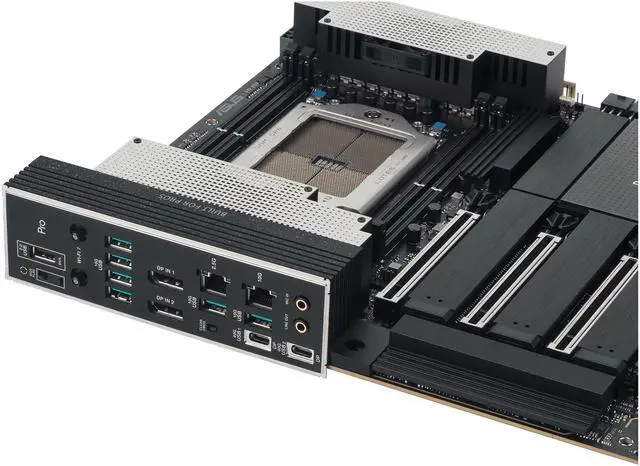 Alt view image 9 of 12 - ASUS Pro WS TRX50-SAGE WIFI A AMD TRX50 TR5 CEB workstation motherboard, CPU & memory overclocking ready, robust 20 power-stage design, PCIe 5.0 x 16, M.2, USB4, 10 Gb & 2.5 Gb LAN, multi-GPU support