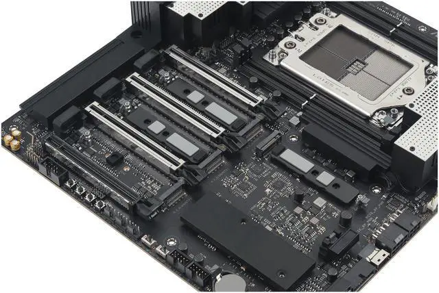 Alt view image 11 of 12 - ASUS Pro WS TRX50-SAGE WIFI A AMD TRX50 TR5 CEB workstation motherboard, CPU & memory overclocking ready, robust 20 power-stage design, PCIe 5.0 x 16, M.2, USB4, 10 Gb & 2.5 Gb LAN, multi-GPU support