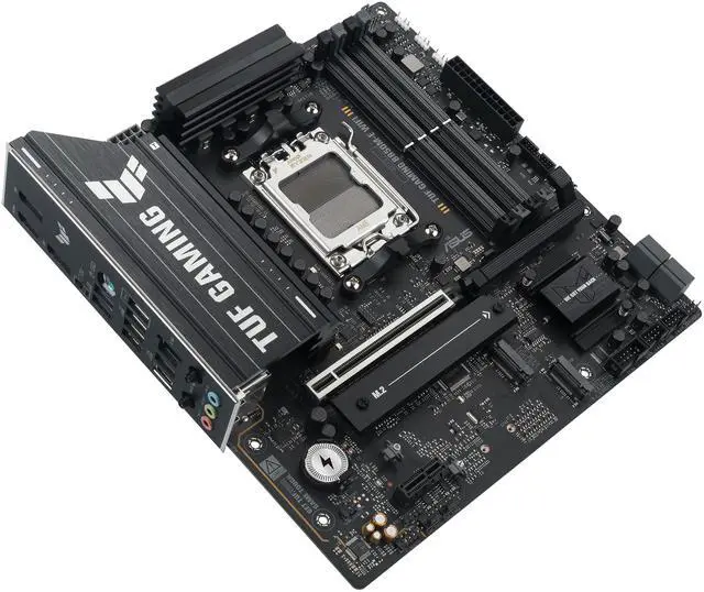 Alt view image 4 of 12 - ASUS TUF GAMING B850M-E WIFI AMD B850 mATX motherboard, 8+2+1 80A DrMOS power stages, DDR5, PCIe 5.0, three M.2 slots, WiFi 6E, 2.5Gb Ethernet, DisplayPort, HDMI, rear USB-C 10Gbps and front USB-C 5Gbps