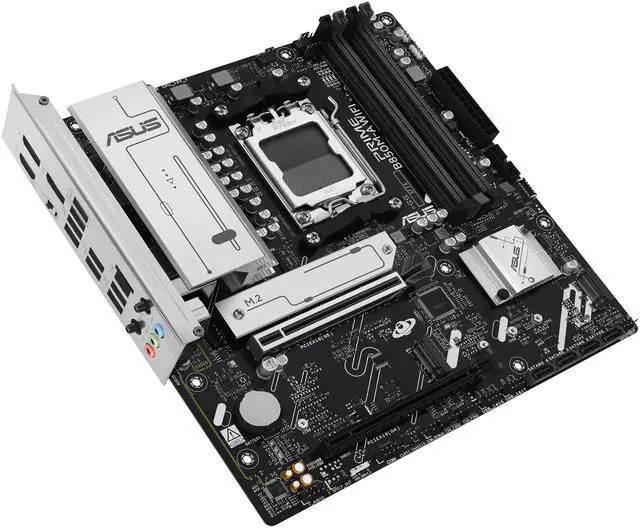 Alt view image 7 of 10 - ASUS PRIME B850M-A WIFI-CSM AMD AM5 B850 mATX motherboard, DDR5, PCIe 5.0 Ready, 3x M.2, Wi-Fi 6E, 2.5Gb LAN, DisplayPort, HDMI, USB Type-C, ASUS Control Center Express Remote IT Management