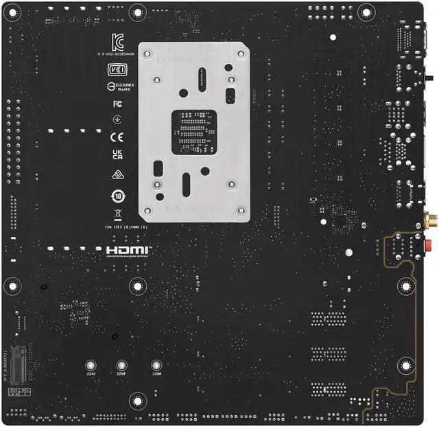 Alt view image 4 of 12 - ASUS B650EM MAX GAMING WIFI AMD B650 mATX motherboard, DDR5, PCIe 5.0 Ready, three M.2 slots, WiFi 6, Realtek 1Gb Ethernet, DisplayPort, HDMI, rear USB 10Gbps Type-A & Type-C ports support, BIOS FlashBack, Aura Sync