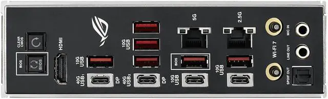 Alt view image 5 of 18 - ASUS ROG CROSSHAIR X870E HERO BTF AMD X870E ATX Board with Hidden-connector Design and High-power GPU Slot for Clean Cable Management, 18+2+2 Power, DDR5, WiFi 7, 5x M.2, PCIe 5.0, USB4, Advanced AI PC-ready