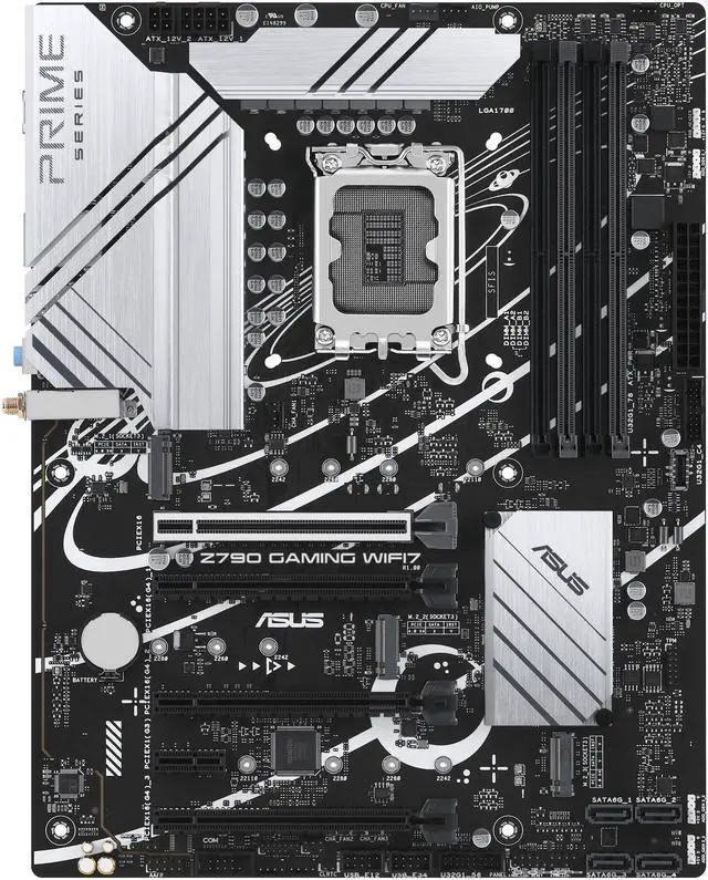 Open Box: ASUS Z790 GAMING WIFI7 Intel LGA 1700 (14th/13th/12th Gen) ATX Motherboard (DDR5, PCIe 5.0, 3x M.2, WiFi 7, 1Gb LAN, USB 3.2 Gen 2x2 Type-C, Aura Sync) - Newegg.com - Open Box condition - US$102.00