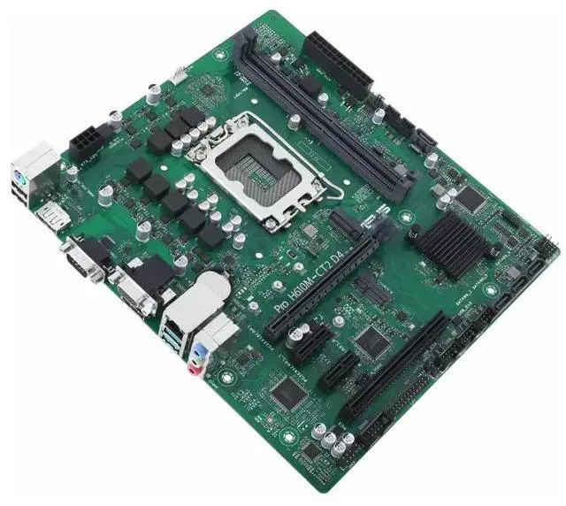 Alt view image 2 of 3 - Asus PRO H610M-CT2-D4-CSM Micro-ATX H610 Motherboard - Intel LGA 1700 - PRO H610M-CT2 D4-CSM-SI