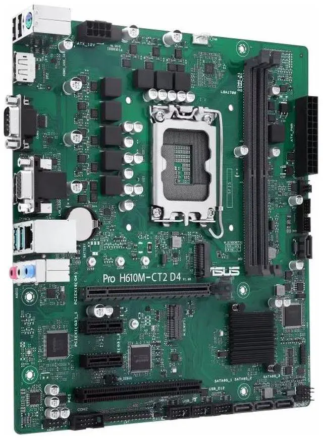 Main image of Asus PRO H610M-CT2-D4-CSM Micro-ATX H610 Motherboard - Intel LGA 1700 - PRO H610M-CT2 D4-CSM-SI