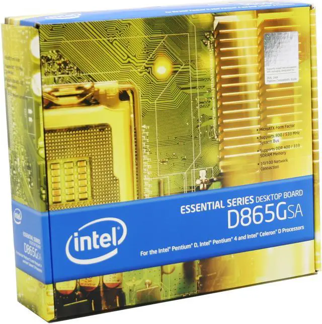 Alt view image 4 of 4 - Intel BOXD865GSAL LGA 775 Intel 865G Micro ATX Intel Motherboard