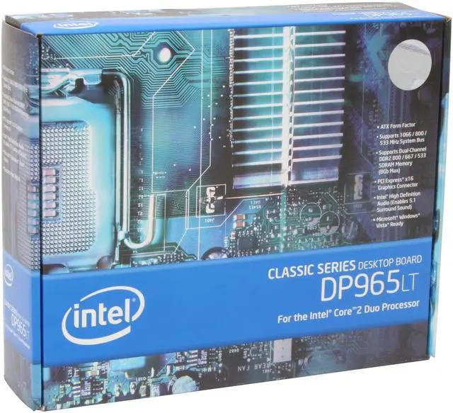 Alt view image 5 of 5 - Intel BOXDP965LTCK LGA 775 Intel P965 Express ATX Intel Motherboard