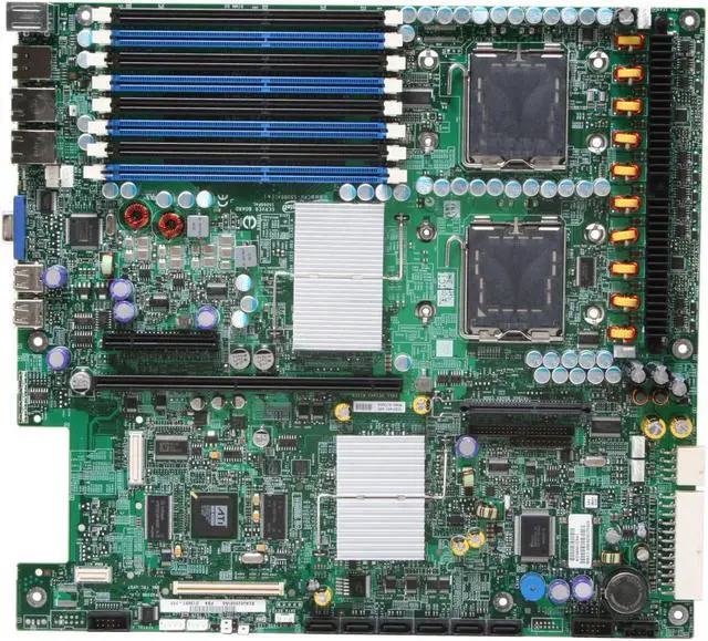 Alt view image 3 of 5 - Intel S5000PAL Server Motherboard Dual LGA 771 Intel 5000P DDR2 667