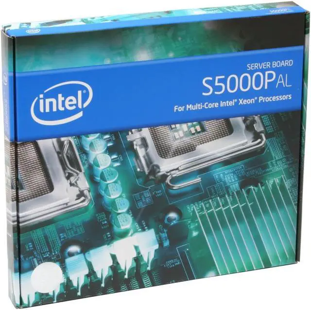 Alt view image 5 of 5 - Intel S5000PAL Server Motherboard Dual LGA 771 Intel 5000P DDR2 667