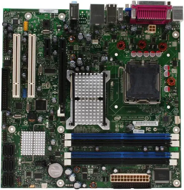 Alt view image 3 of 5 - Intel BLKDQ965GFEKR LGA 775 Intel Q965 Express Micro ATX Intel Motherboard - OEM