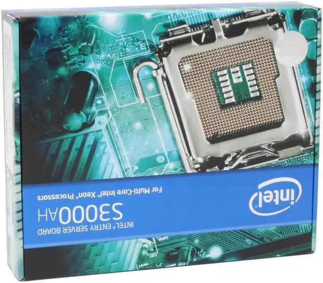 Alt view image 8 of 8 - Intel S3000AHLX ATX Server Motherboard LGA 775 Intel 3000 DDR2 667