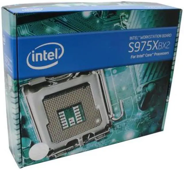 Alt view image 6 of 6 - Intel S975XBX2 ATX Workstation Board LGA 775 Intel 975X DDR2 800