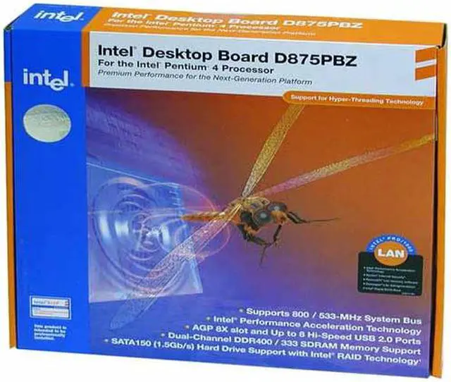 Alt view image 5 of 5 - Intel D875PBZLK Socket 478 Intel 875P ATX Intel Motherboard
