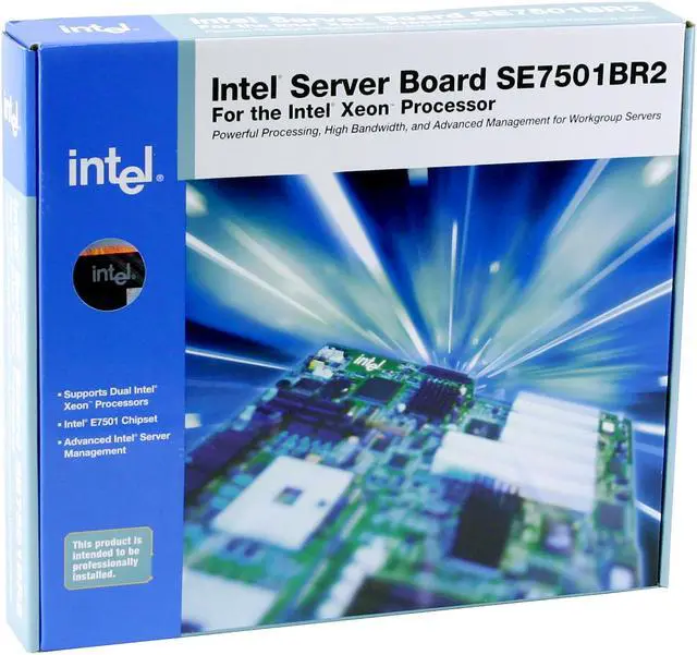 Alt view image 4 of 4 - Intel SE7501BR2 SSI EEB 3.0 Server Motherboard Dual 603/604 Intel E7501