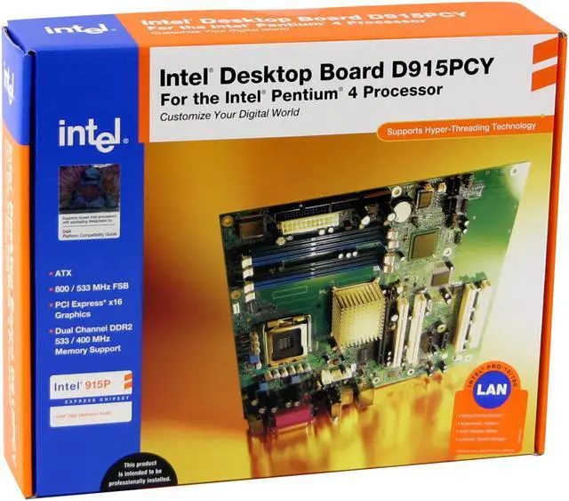 Alt view image 4 of 5 - Intel BOXD915PCYL LGA 775 Intel 915P ATX Intel Motherboard