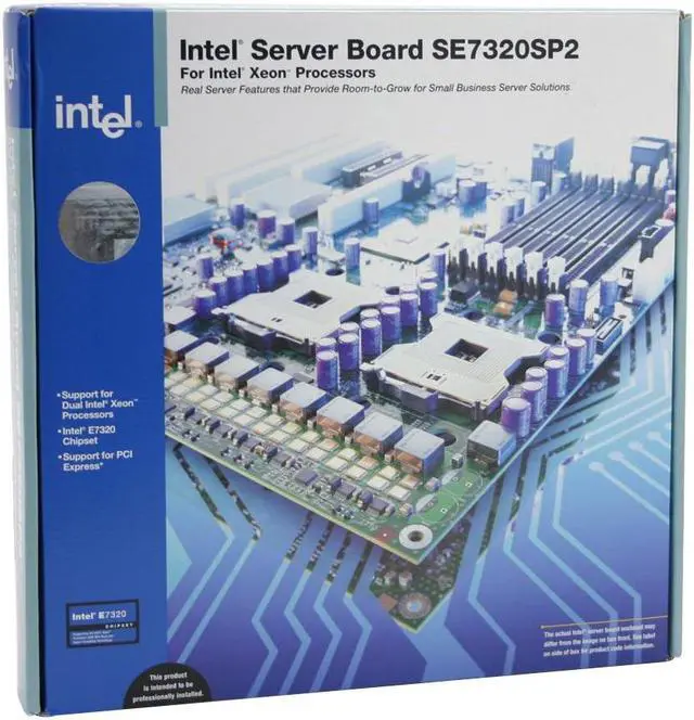 Alt view image 5 of 5 - Intel SE7320SP2 ATX Server Motherboard Dual 603/604 Intel E7320