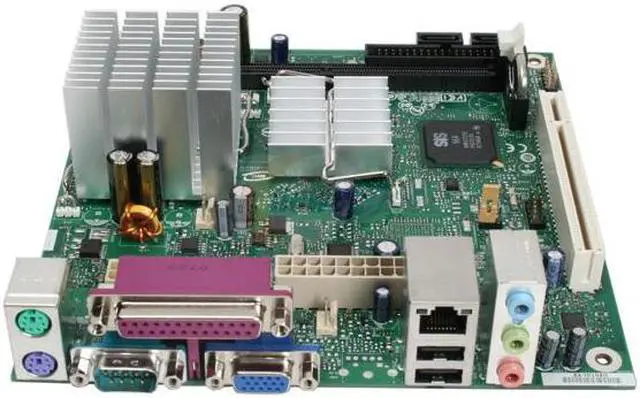 Alt view image 2 of 7 - Intel BOXD201GLY2 Intel Celeron 220 with a 533 MHz FSB SiS 662 Micro ATX Motherboard / CPU Combo