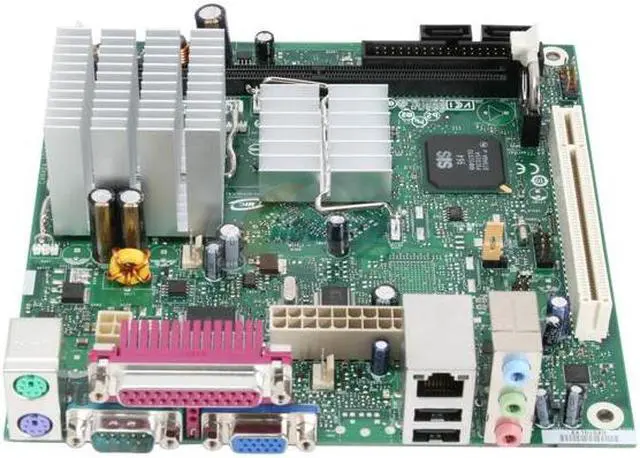 Alt view image 2 of 6 - Intel BLKD201GLY2 Intel Celeron 220 SiS 662 Mini-ITX/ Micro ATX Motherboard / CPU Combo - OEM