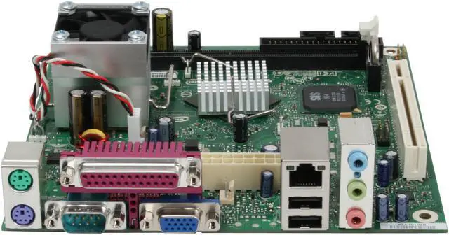 Alt view image 2 of 7 - Intel BOXD201GLY2A Intel Celeron 220 SiS 662 Micro ATX Motherboard / CPU Combo