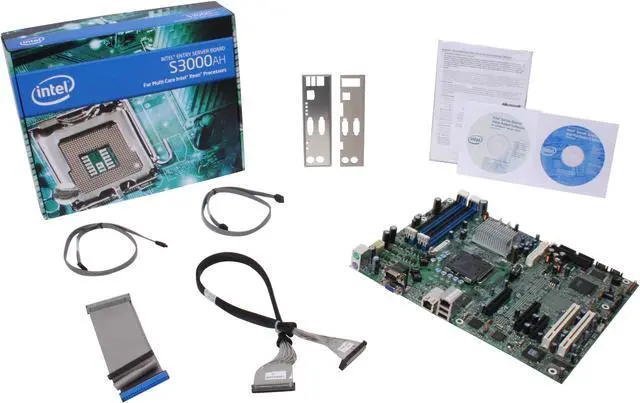 Alt view image 5 of 5 - Intel S3000AH ATX Server Motherboard LGA 775 Intel 3000 DDR2 667