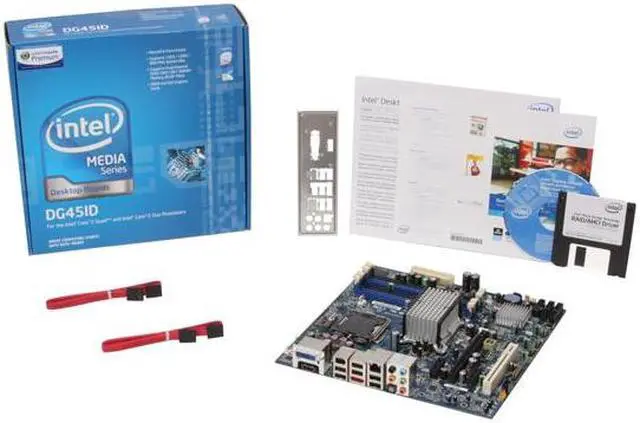Alt view image 5 of 5 - Intel BOXDG45ID LGA 775 Intel G45 HDMI Micro ATX Intel Motherboard