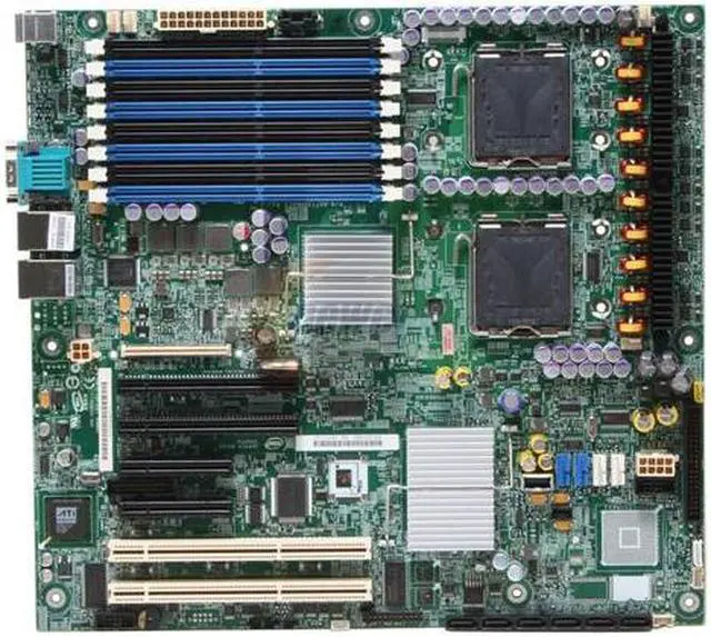 Alt view image 3 of 6 - Intel S5000PSLSATAR SSI EEB 3.6 (Extended ATX) Server Motherboard Dual LGA 771 Intel 5000P