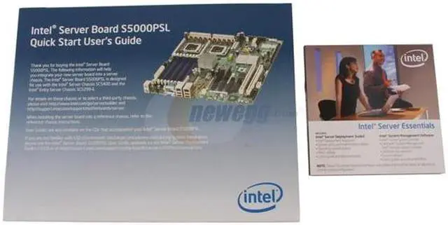 Alt view image 5 of 6 - Intel S5000PSLSATAR SSI EEB 3.6 (Extended ATX) Server Motherboard Dual LGA 771 Intel 5000P