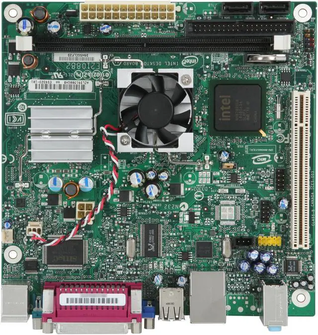 Alt view image 3 of 5 - Intel BOXD945GCLF2D Intel Atom processor 330 Intel 945GC Mini ITX Motherboard / CPU Combo