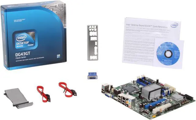 Alt view image 5 of 5 - Intel BOXDG43GT LGA 775 Intel G43 HDMI Micro ATX Intel Motherboard