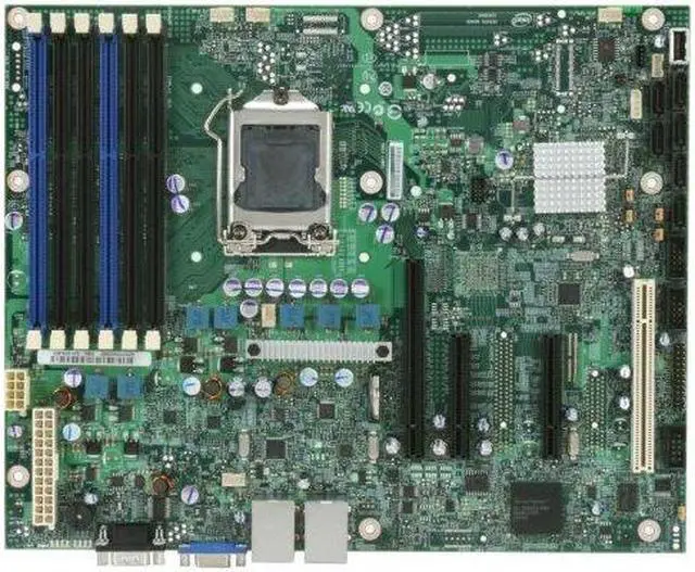 Alt view image 9 of 11 - Intel S3420GPLC ATX Server Motherboard LGA 1156 Intel 3420 DDR3 1333