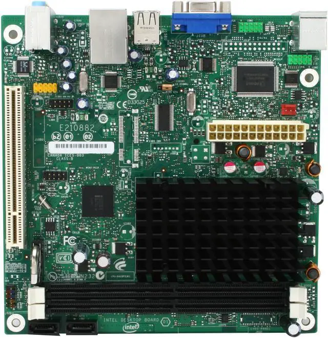 Alt view image 3 of 5 - Intel BOXD410PT Intel Atom D410 Intel NM10 Mini ITX Motherboard / CPU Combo