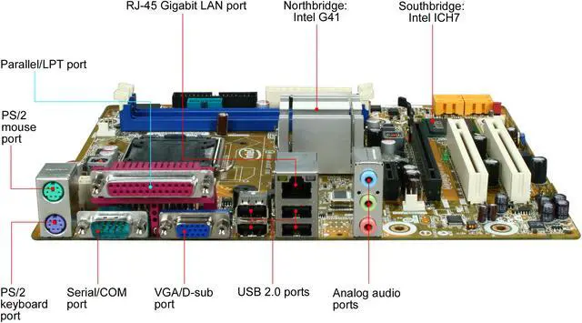 Alt view image 2 of 5 - Intel BOXDG41WV LGA 775 Intel G41 Micro ATX Intel Motherboard