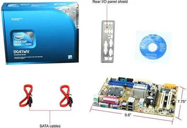 Alt view image 5 of 5 - Intel BOXDG41WV LGA 775 Intel G41 Micro ATX Intel Motherboard