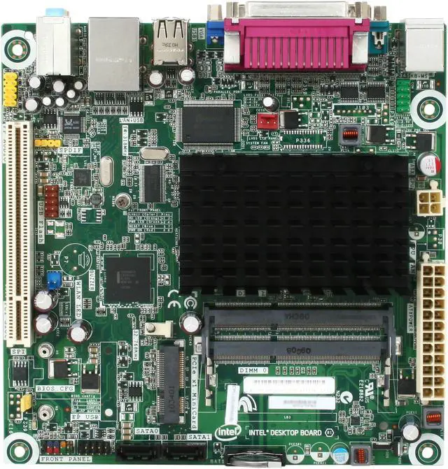 Alt view image 3 of 5 - Intel BOXD525MW Intel Atom D525@ 1.8GHz (Dual Core) BGA559 Intel NM10 Mini ITX Motherboard / CPU Combo