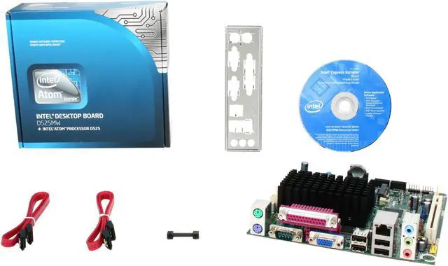 Alt view image 5 of 5 - Intel BOXD525MW Intel Atom D525@ 1.8GHz (Dual Core) BGA559 Intel NM10 Mini ITX Motherboard / CPU Combo