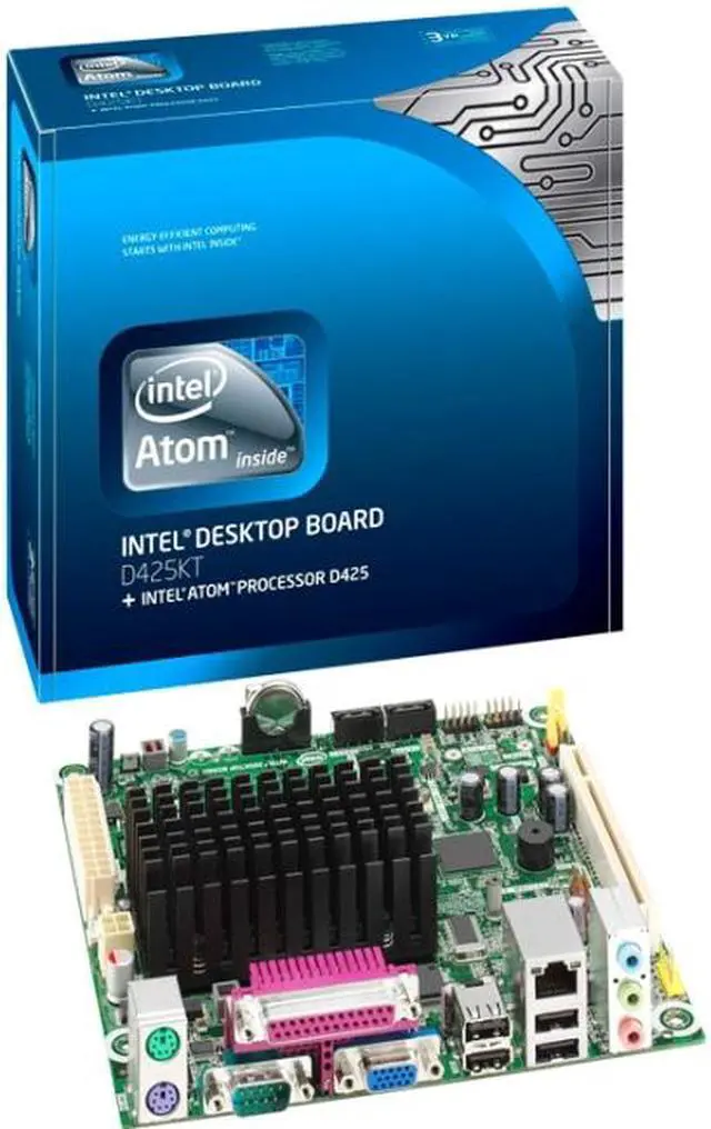 Main image of Intel BLKD425KT Intel Atom D425@ 1.8GHz (Single Core) BGA559 Intel NM10 Mini ITX Motherboard/CPU Combo - 10 Pack