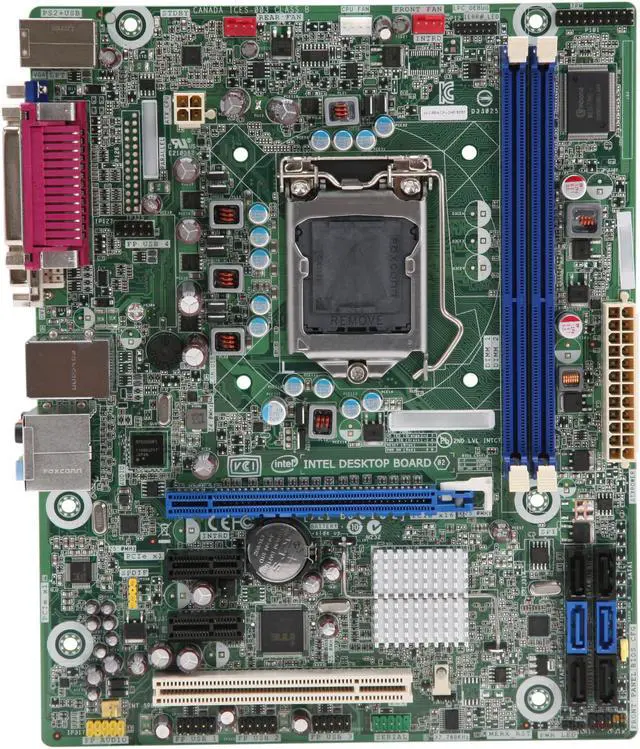 Alt view image 3 of 5 - Intel BOXDH61BEB3 LGA 1155 Intel H61 USB 3.0 Micro ATX Intel Motherboard